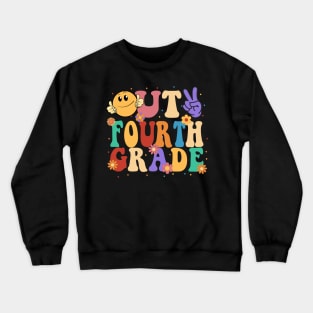 peace out fourth grade last day of school Crewneck Sweatshirt